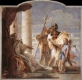 Villa Valmarana Aeneas présente Cupidon habillé en Ascanius à Dido Giovanni Battista Tiepolo